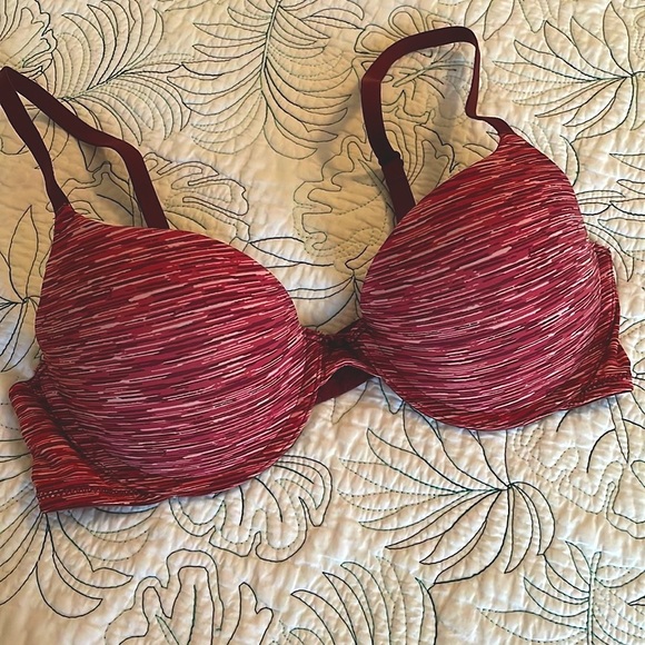 NWOT Aerie burgundy spacedye bra 34C - Picture 2 of 8